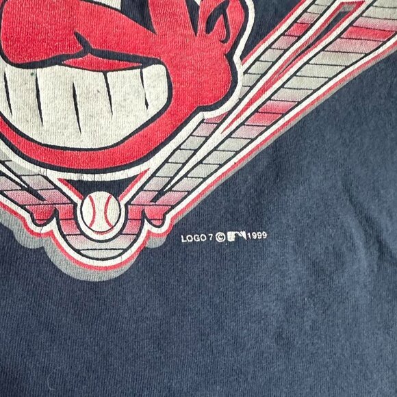 Logo 7 Men's Navy T-shirt - Picture 3 of 5